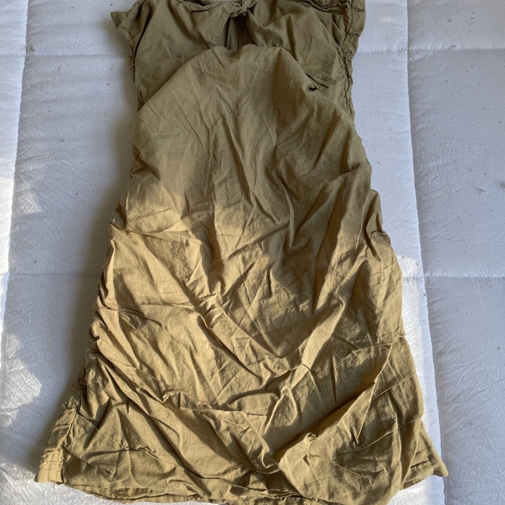 Khaki mini dress